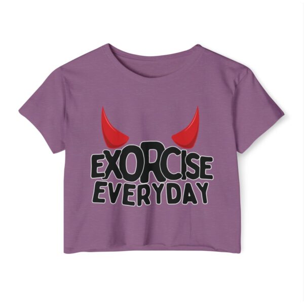 EXORCISE EVERDAY Crop Top - Funny Gothic T-Shirt - Image 41