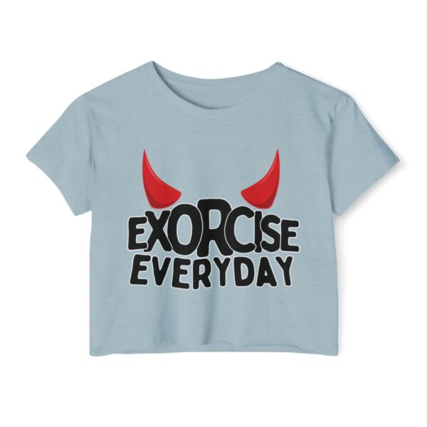 EXORCISE EVERDAY Crop Top - Funny Gothic T-Shirt - Image 31